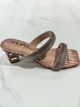Sandalias de tacón alto con diamantes de imitación